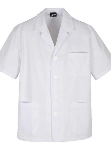 Áo blouse trắng tay ngắn 3 túi
